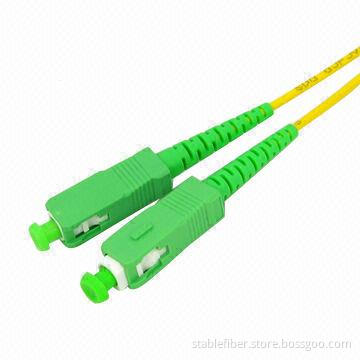 SM SCAPC-SCAPC Simplex Fiber-optic Patch Cord with -40 to 85°C Operating Temperature